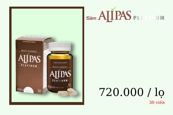 Giá cả trên thị trường của Sâm Alipas Platinum