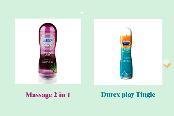 Hai loại gel bôi trơn của durex.