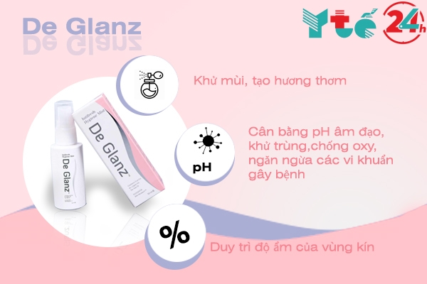 Công dụng của nước hoa vùng kín De Glanz Intifresh Hygiene Cleanser