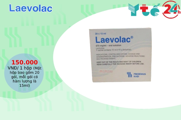 Thuốc Laevolac 10g/15ml giá bao nhiêu?