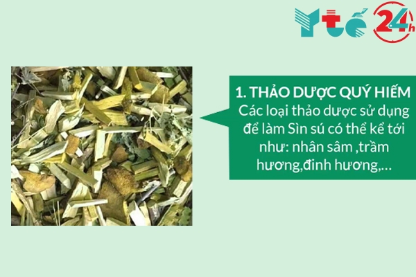 Thành phần có trong gói Sìn Sú