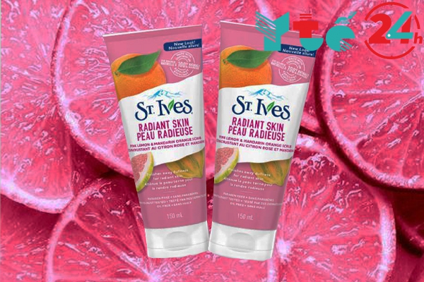 Tẩy Tế Bào Chết St.Ives Pink Lemon Mandarin Orange Scrub Even&Bright