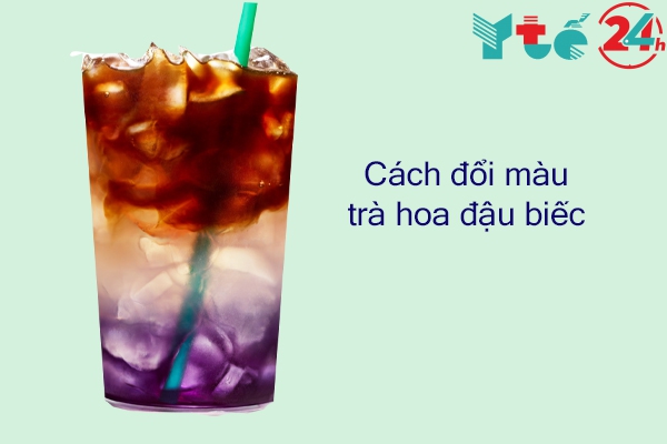 Cách đổi màu Trà hoa đậu biếc