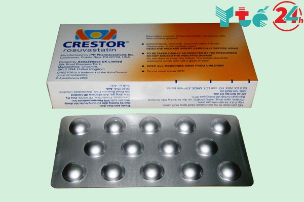 Thuốc Crestor - giảm lipid máu, cholesterol máu