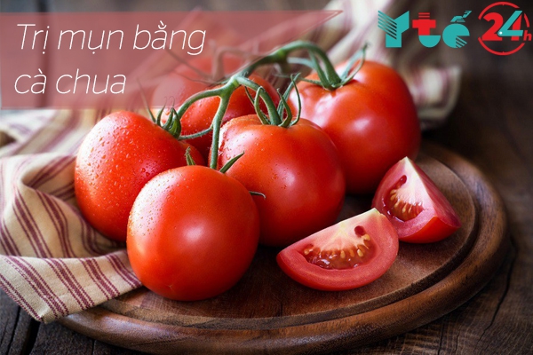 Cách trị mụn bằng cà chua 