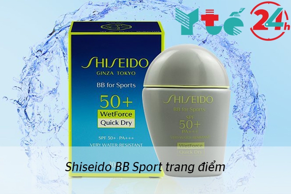 Dòng kem chống nắng Shiseido BB Sport trang điểm