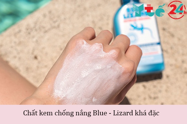 Chất kem của Blue Lizard khá đặc