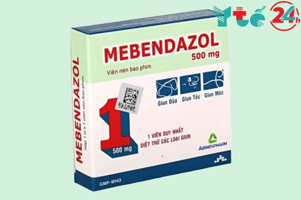 Thuốc tẩy giun Mebendazol 500mg