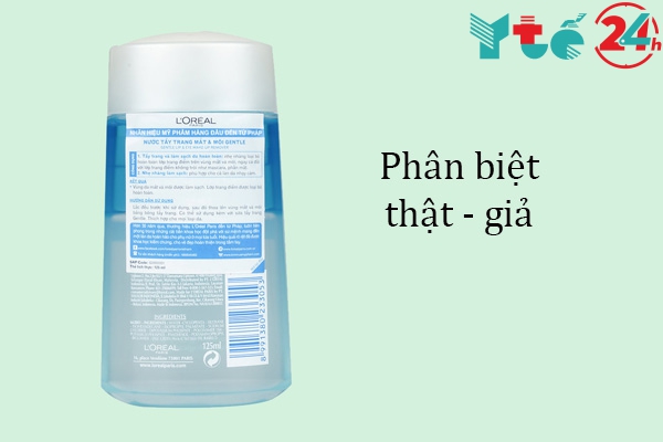 Cách phân biệt hàng thật và hàng giả của nước tẩy trang Loreal