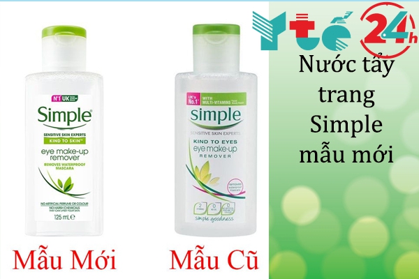 Nước tẩy trang Simple mẫu mới