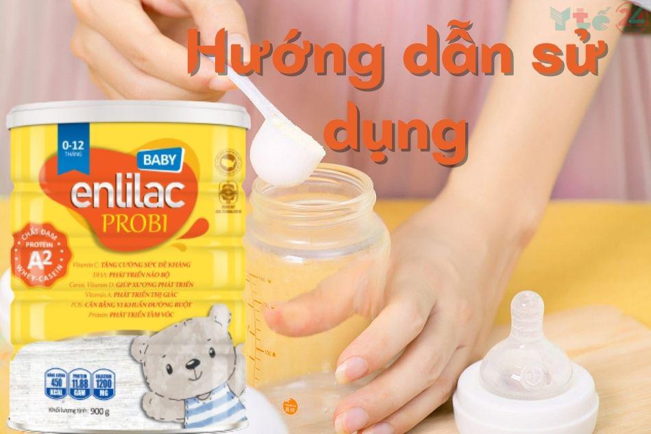 Hướng dẫn sử dụng sữa sữa Enlilac Probi Baby