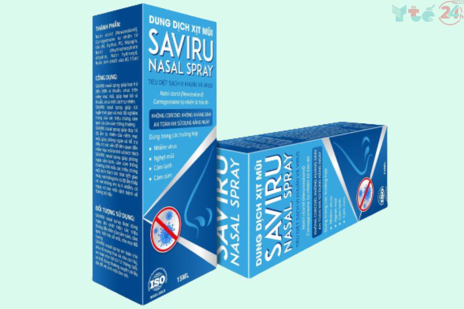 Saviru Nasal Spray 30ml hiệu quả sau vài nhát xịt