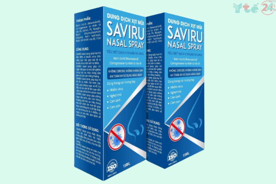 Saviru Nasal Spray 30ml phù hợp cho hầu hết các đối tượng