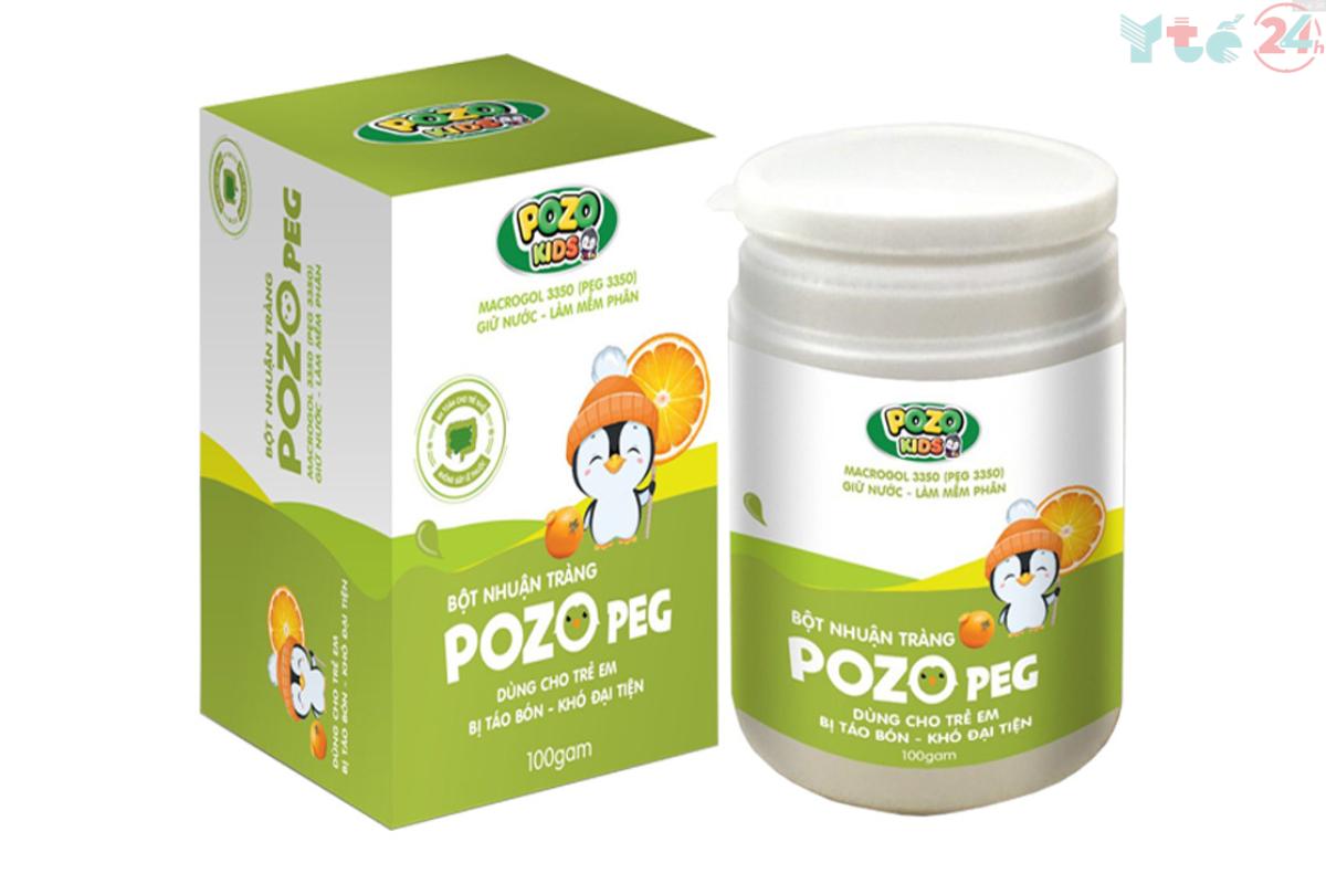 Sản phẩm Bột nhuận tràng Pozo PEG