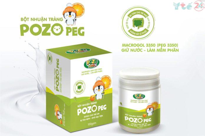 Bột nhuận tràng Pozo PEG có nên sử dụng cho trẻ không?