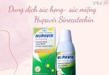 Dung dịch súc họng- súc miệng Hupavir Sinecatechin