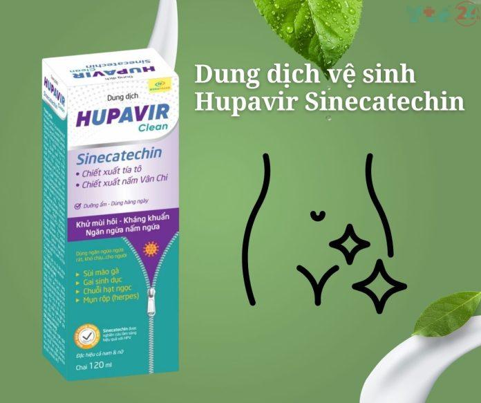 Dung dịch vệ sinh Hupavir Sinecatechin