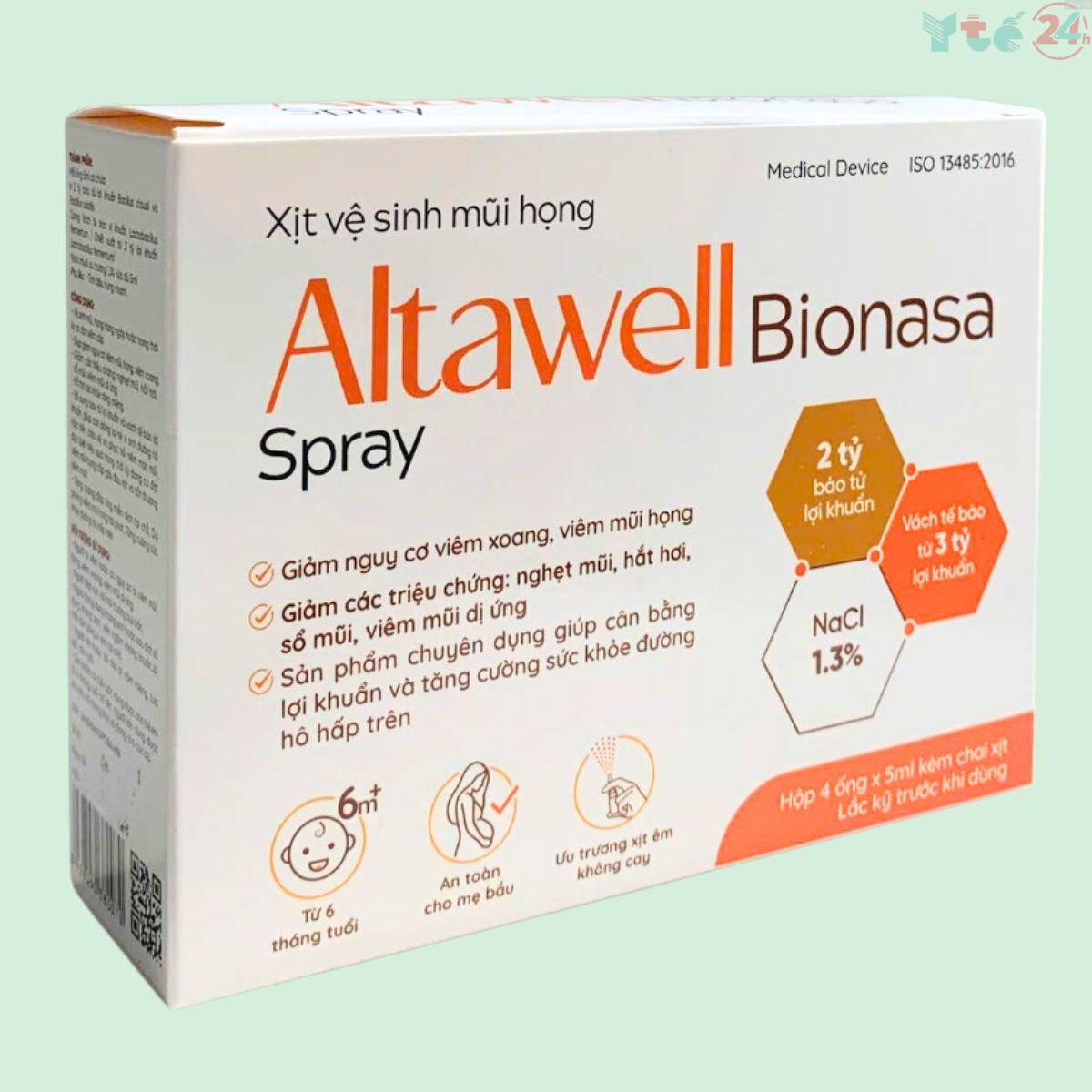 Xịt vệ sinh mũi họng Altawell Bionasa Spray 5ml