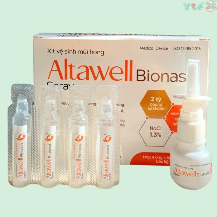 Xịt vệ sinh mũi họng Altawell Bionasa Spray 5ml