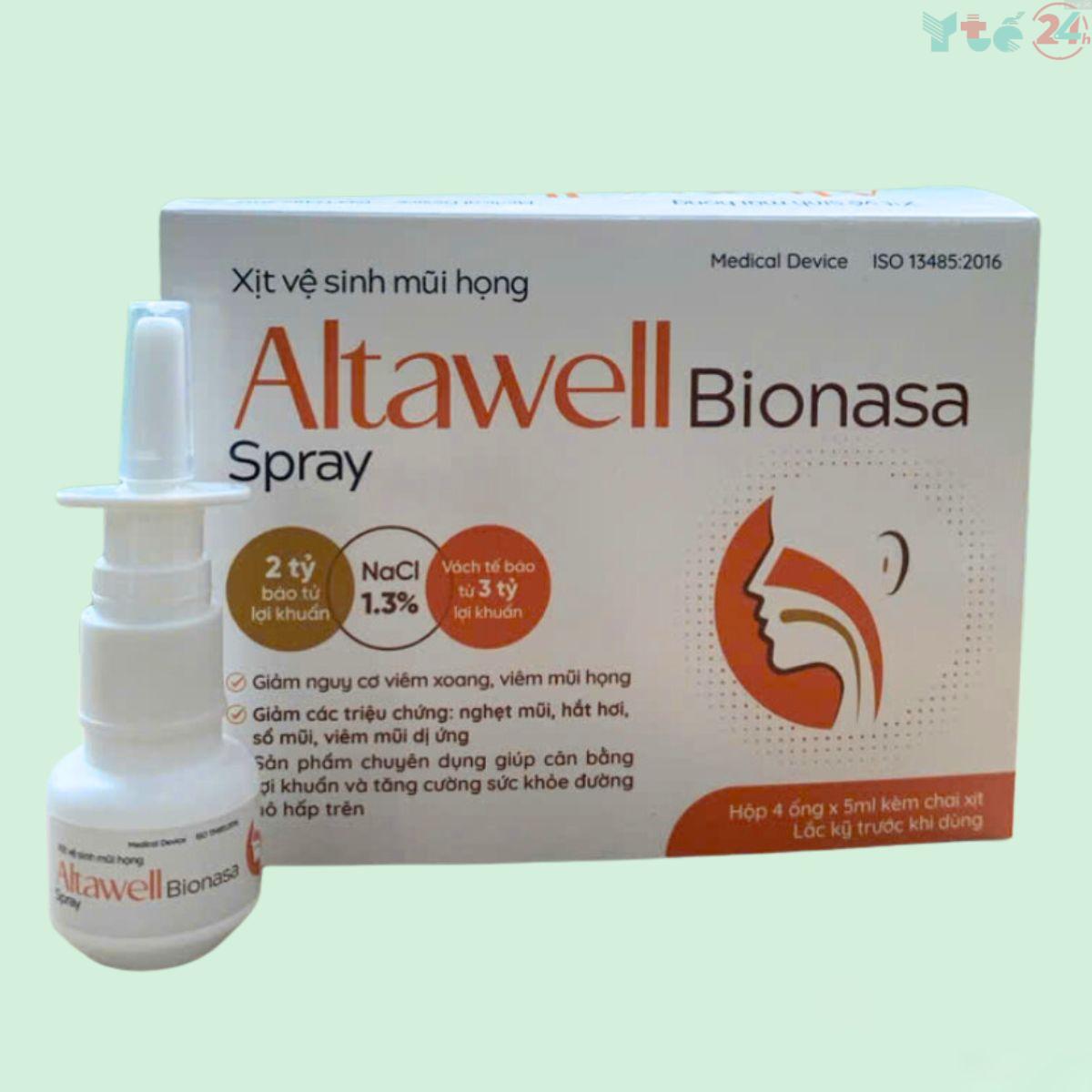 Xịt vệ sinh mũi họng Altawell Bionasa Spray 5ml