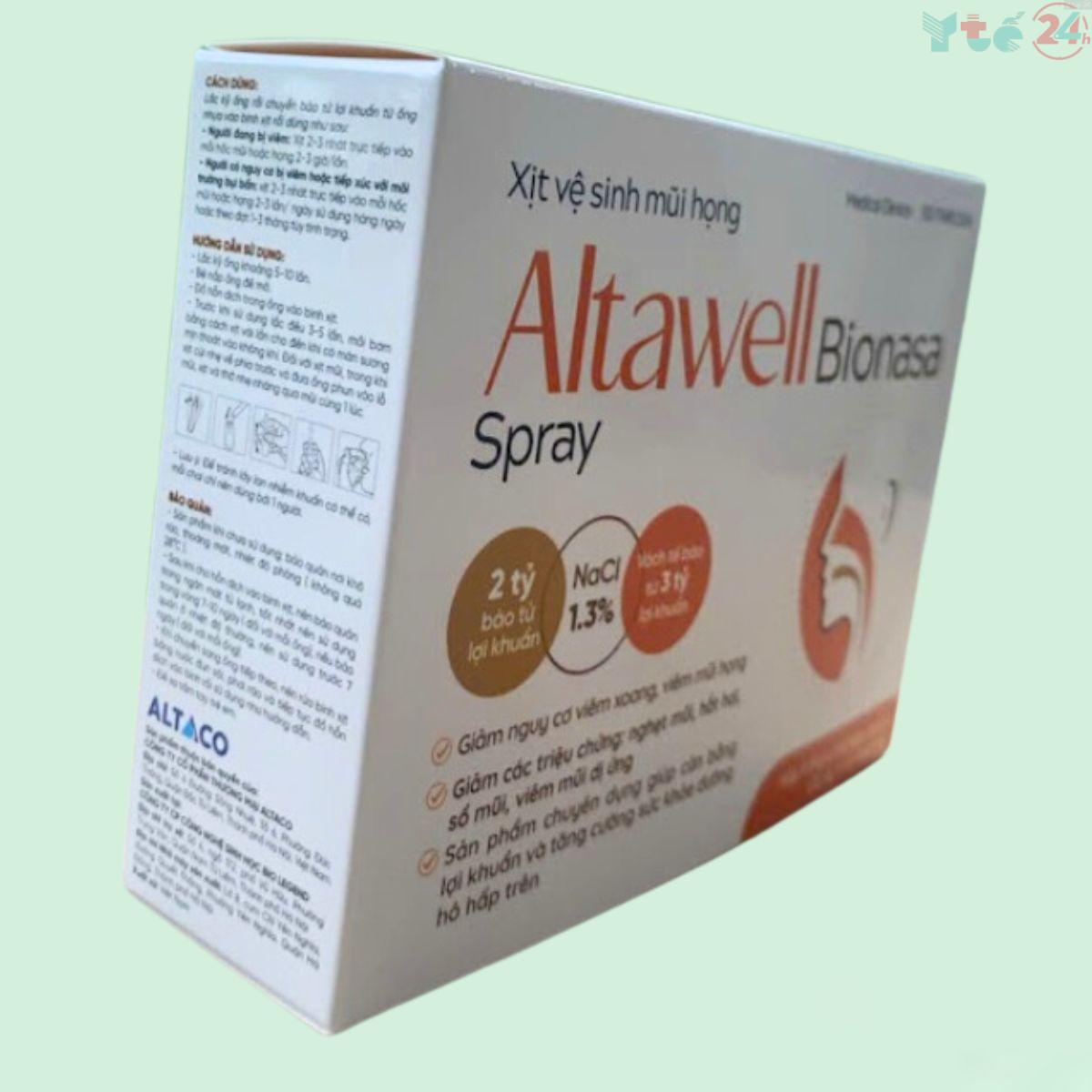 Xịt vệ sinh mũi họng Altawell Bionasa Spray 5ml