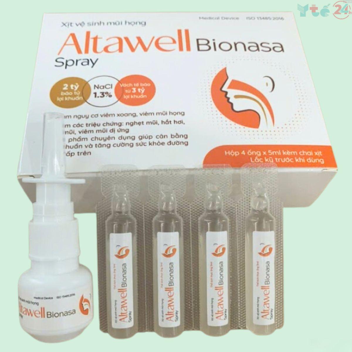 Xịt vệ sinh mũi họng Altawell Bionasa Spray 5ml