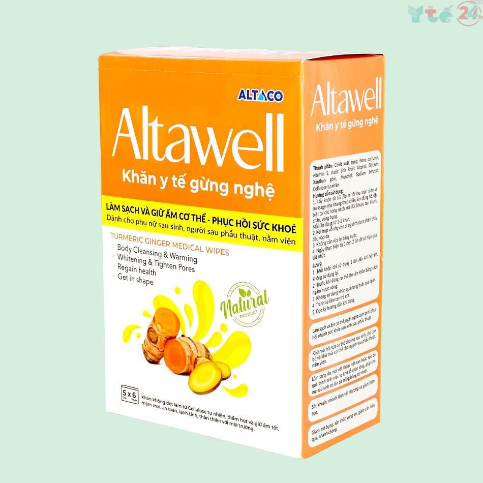 Khăn y tế gừng nghệ Altawell