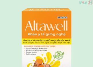 Khăn y tế gừng nghệ Altawell