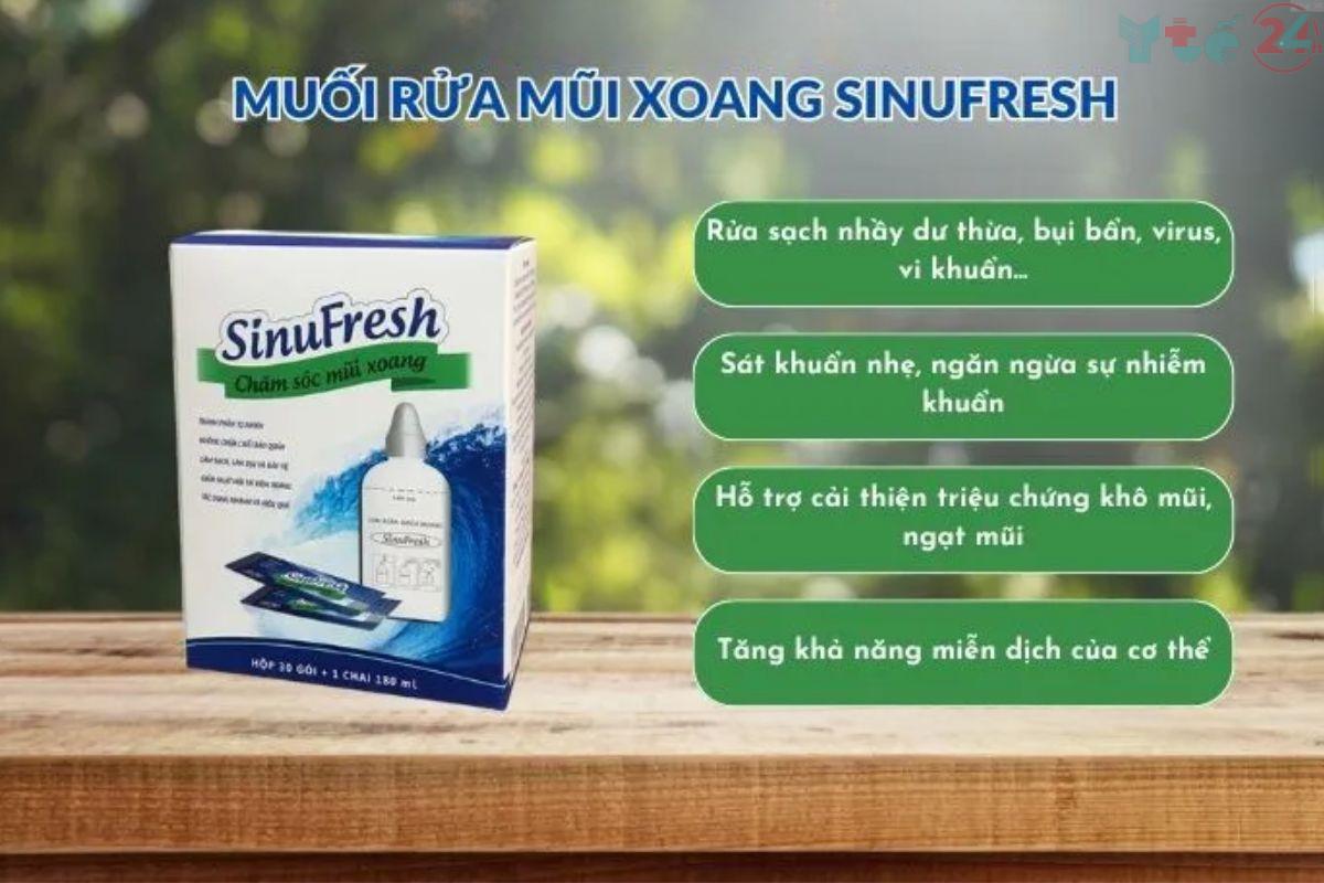 Bộ rửa mũi xoang Sinufresh Cát Linh