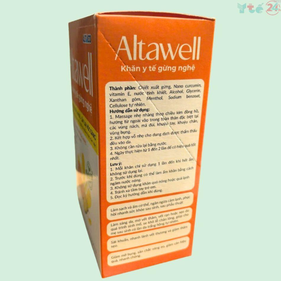 Khăn y tế gừng nghệ Altawell