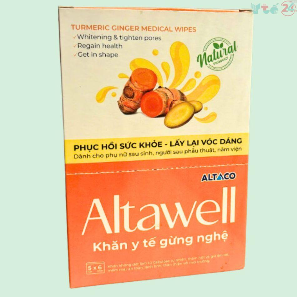 Khăn y tế gừng nghệ Altawell