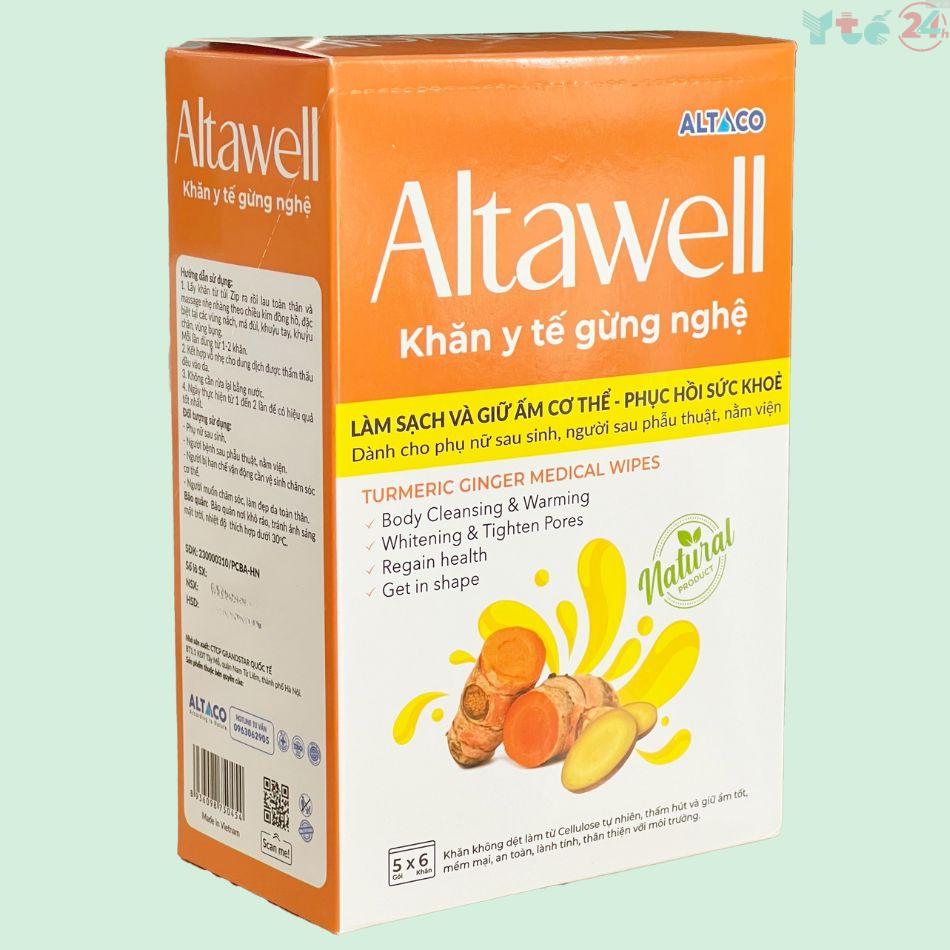 Khăn y tế gừng nghệ Altawell