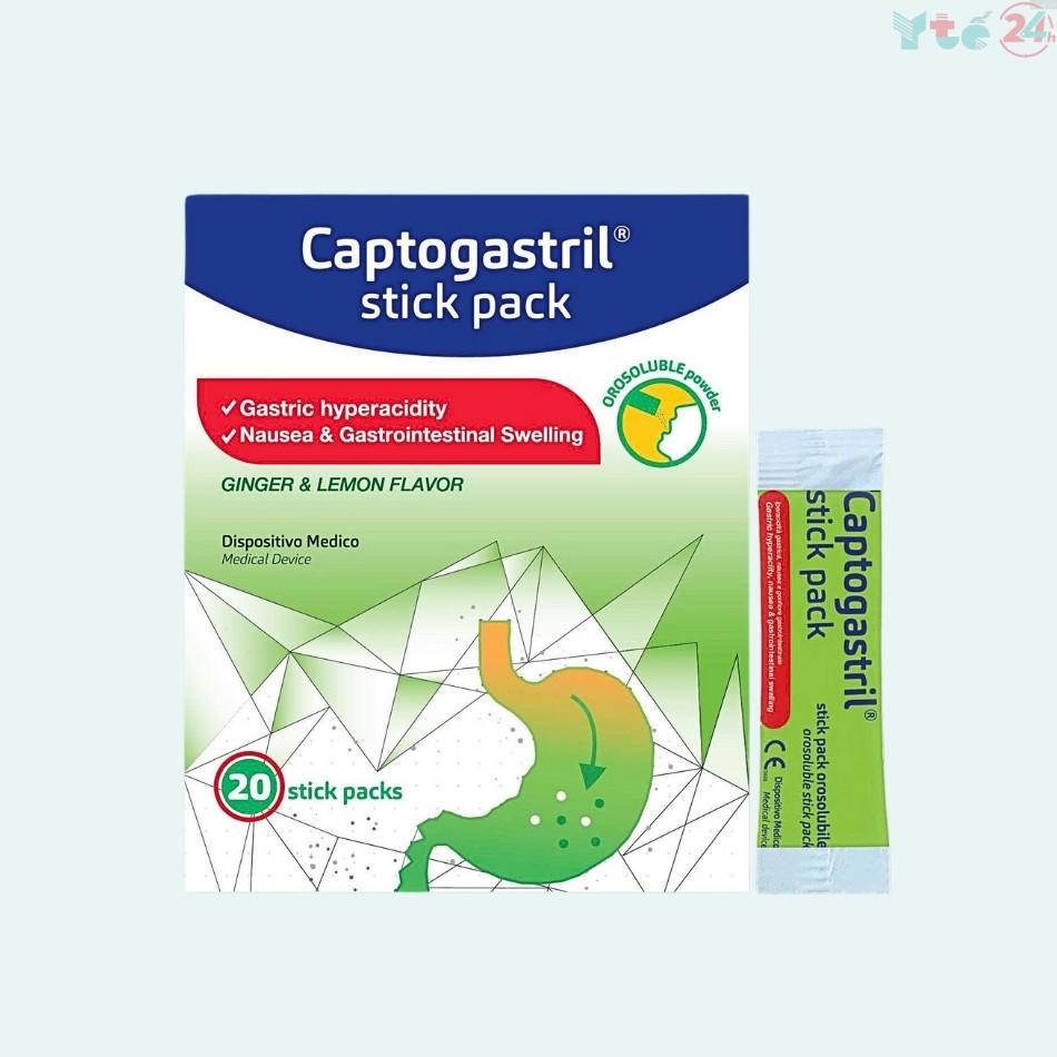 Captogastril stick pack: Giải pháp giảm triệu chứng rối loạn tiêu hóa, tăng acid dạ dày 9 Captogastril stick pack