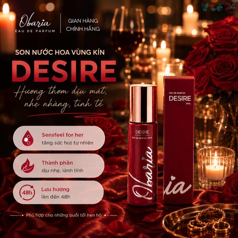 Son nước hoa vùng kín Obaria Desire – Lưu hương đến 48h