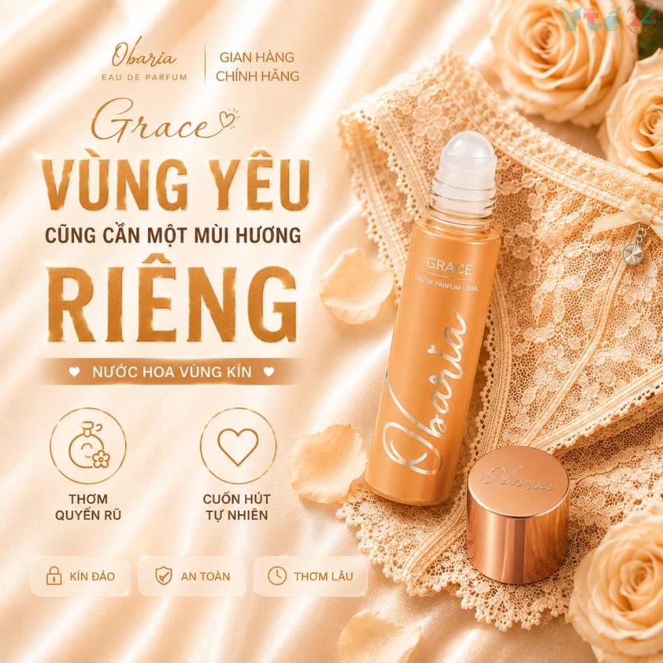 Son nước hoa vùng kín Obaria Grace – Tinh tế cuốn hút