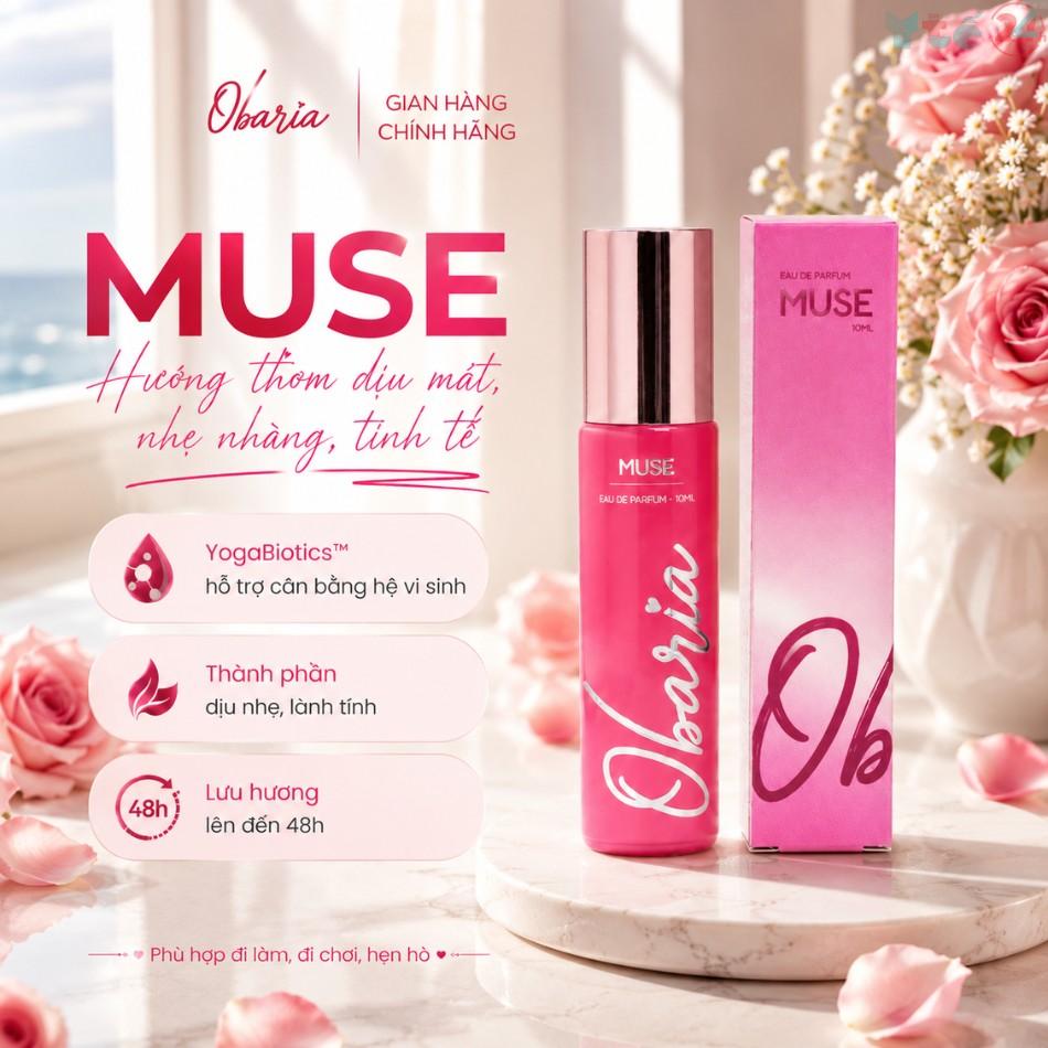 Obaria Muse có công dụng gì? Sử dụng sản phẩm đúng cách như thế nào? Bán ở đâu? 3 Son nước hoa vùng kín Obaria Muse – Nhẹ nhàng cuốn hút
