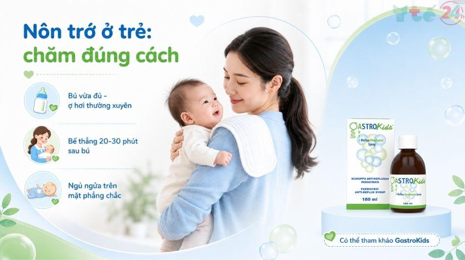 Phụ huynh hiện đại ưu tiên giải pháp nào khi bé thường xuyên nôn trớ? 3 Cách chăm sóc cho trẻ hay bị nôn trớ