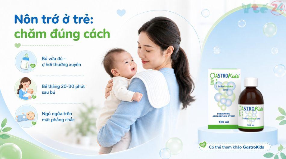Phụ huynh hiện đại ưu tiên giải pháp nào khi bé thường xuyên nôn trớ? 3 Cách chăm sóc cho trẻ hay bị nôn trớ