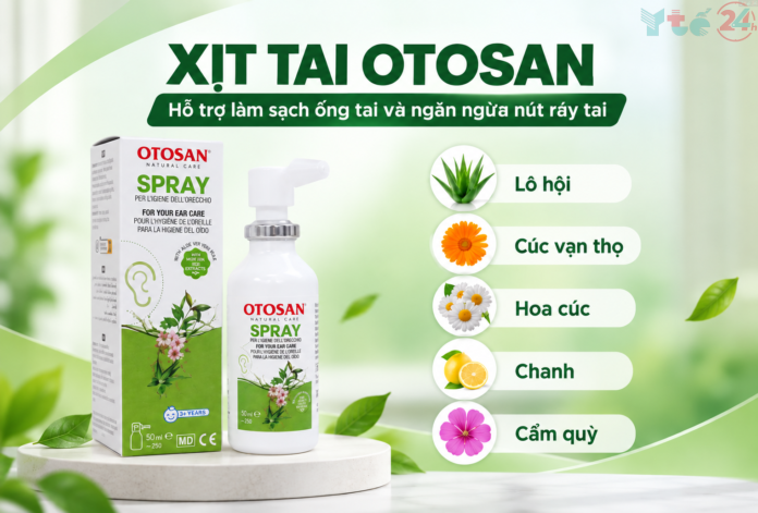 Ảnh bài 8.1 Dung dịch Xịt tai Otosan spray