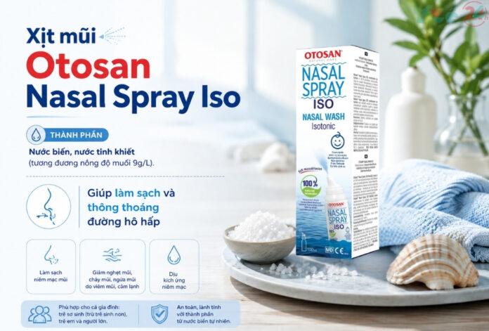 Otosan-Nasal-Spray-Iso-2 Xịt mũi Otosan Nasal Spray Iso