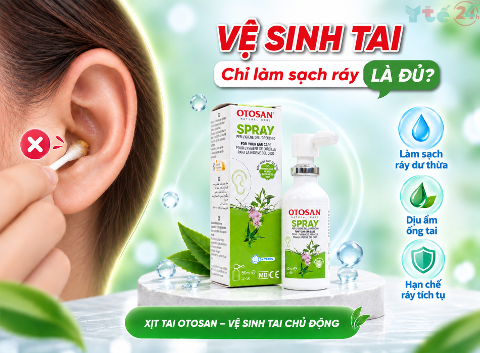 Xịt tai Otosan spray 4 Xịt tai Otosan spray