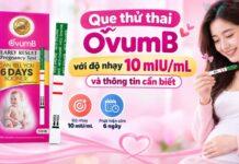 Que thử thai OvumB với độ nhạy 10 mIU/mL và thông tin cần biết Que thử thai OvumB