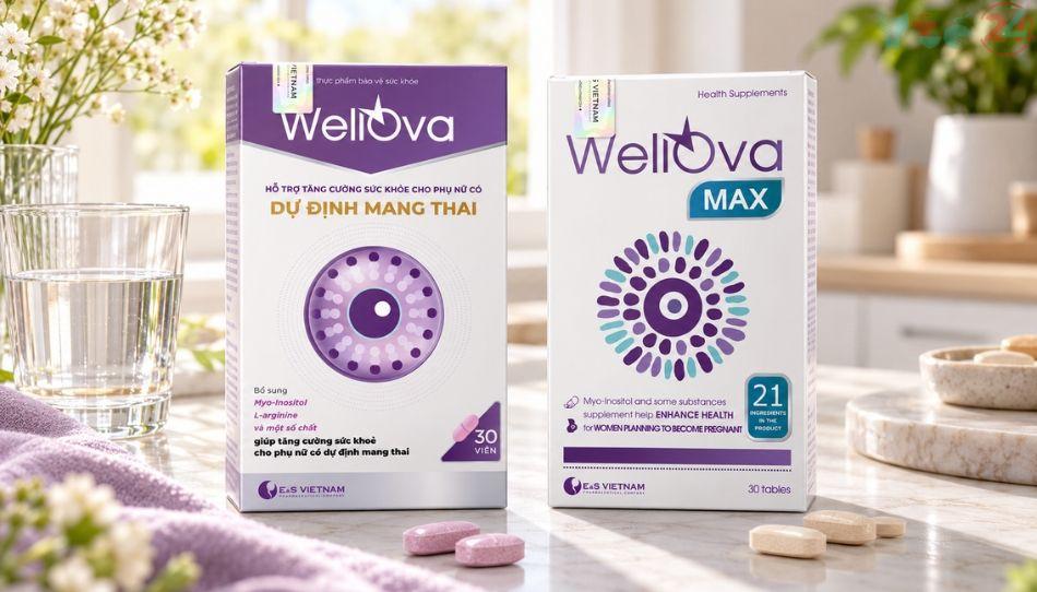 Phân biệt WellOva và WellOva Max qua thành phần hoạt chất 6 WellOva và WellOva Max