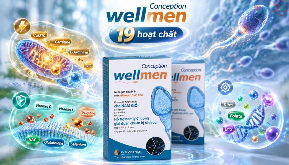 CoQ10 và stress oxy hóa ở tinh trùng ảnh hưởng tới sinh sản nam ra sao? 6 Wellmen Conception